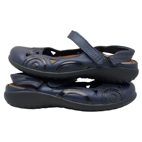 Naot Matai Navy Blue Mary Jane Flat Womens size EU 37 - Picture 4 of 8